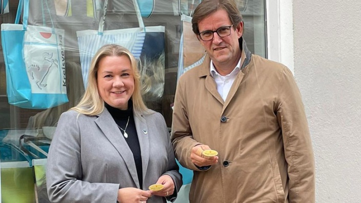 Melanie Rost-Reinecke (CDU) und Gerhard Hoffmann (MIT)
